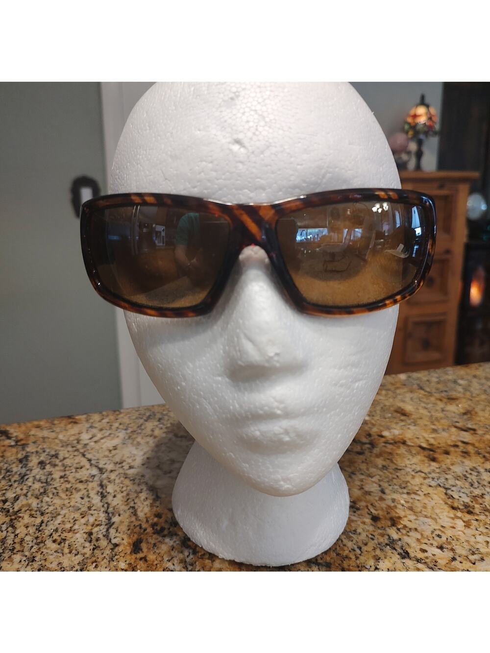 Bison R804-002 Tortoise Shell Wraparound Sunglasses